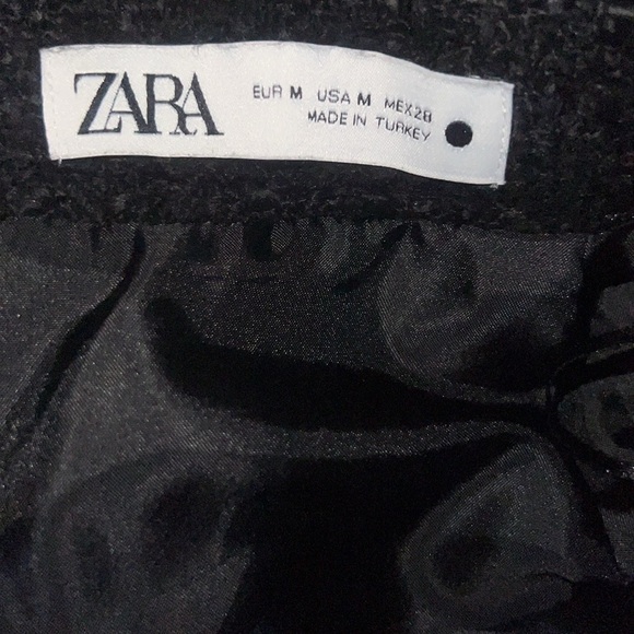 Zara suit plaid skirt with gold buttons size M - Picture 5 of 6